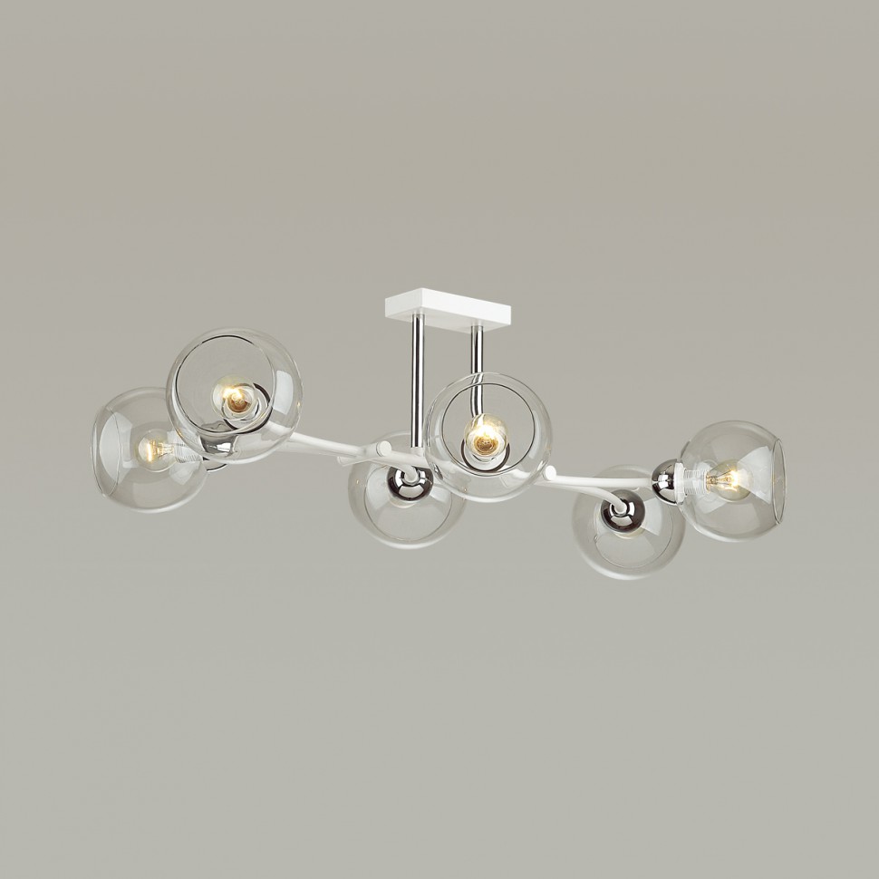 4517/6C LUMION Люстра потолочная ALANA 6*40W*E14, белый, хром