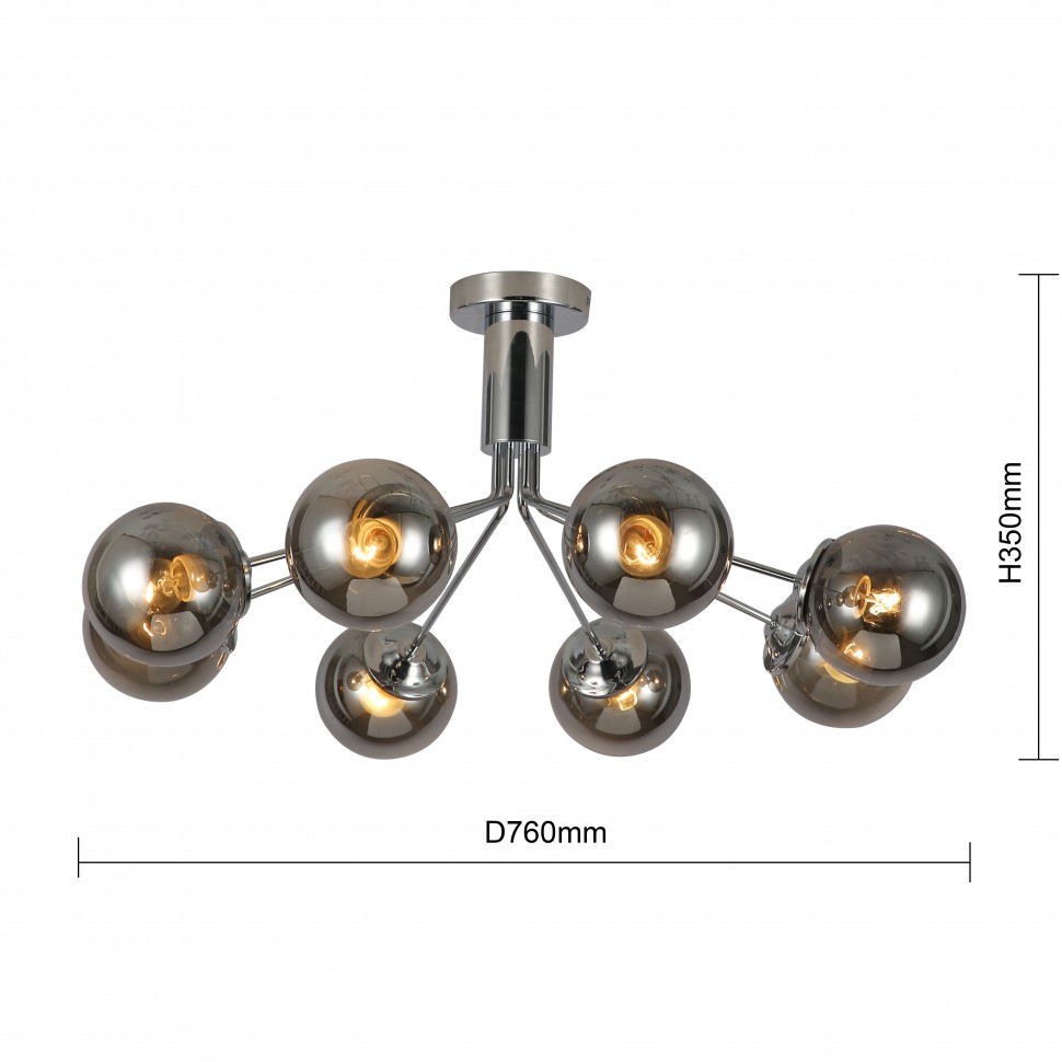 2630-8U F-Promo потолочная люстра Pax, E27*8, хром