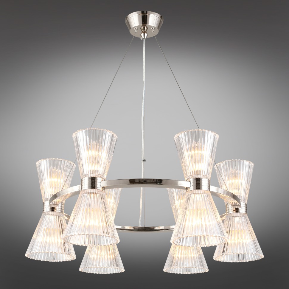 APL.801.13.12 APLOYT подвесная люстра Elinor, хром, E14*12*40W