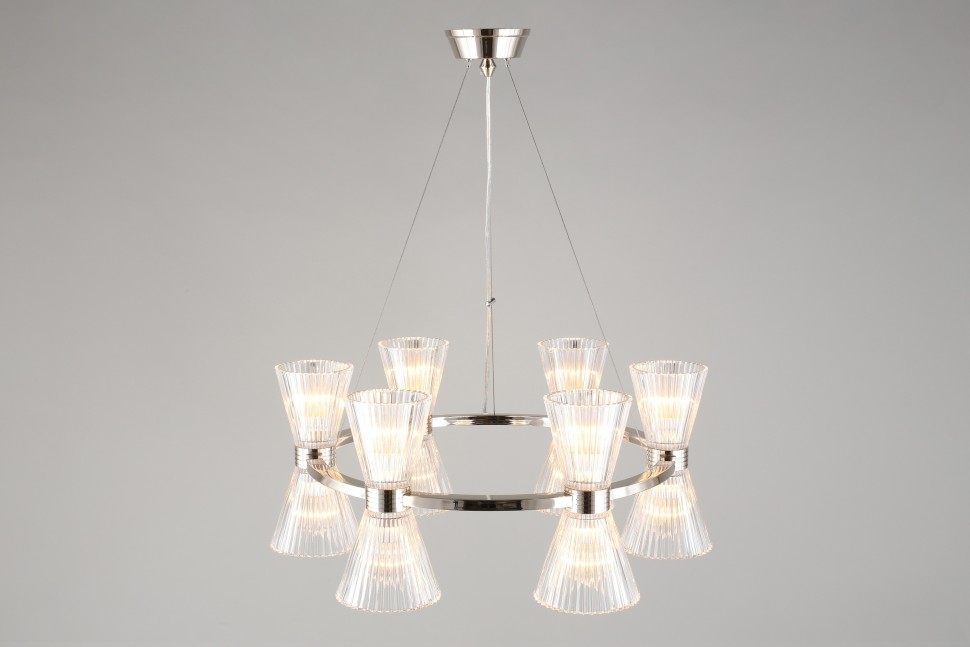 APL.801.13.12 APLOYT подвесная люстра Elinor, хром, E14*12*40W