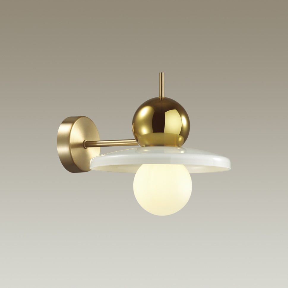 5014/1WB ODEON LIGHT Modern бра Hatty, золото, белый