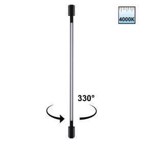 359890 NOVOTECH STREET черный ландшафтный фасадный светодиодный cветильник VESPERA, IP54, LED 9W, 4000К, 90см