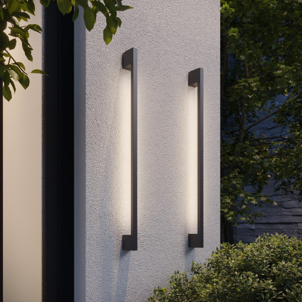 359890 NOVOTECH STREET черный ландшафтный фасадный светодиодный cветильник VESPERA, IP54, LED 9W, 4000К, 90см