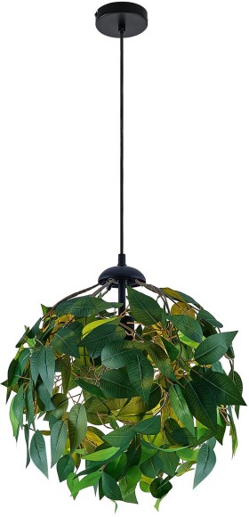 LSP-8985 Lussole Idaho Подвесной светильник Листья, E27*1*40W, 38см диаметр, зеленый