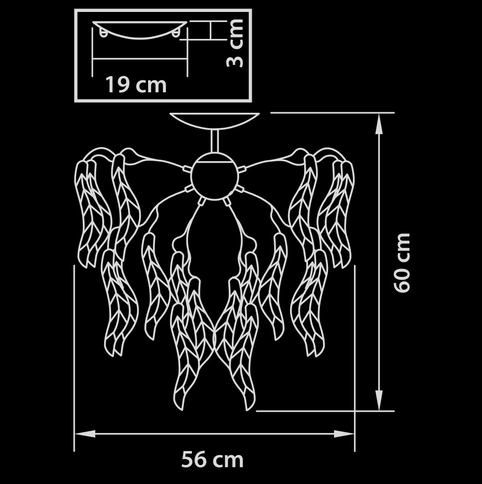 793095 Lightstar Люстра потолочная VETRO COLORE																														