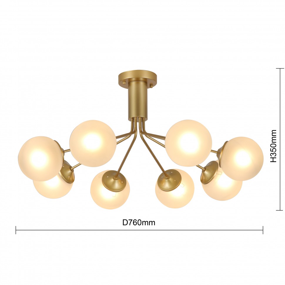 2631-8U F-Promo потолочная люстра Pax, E27*8, золото