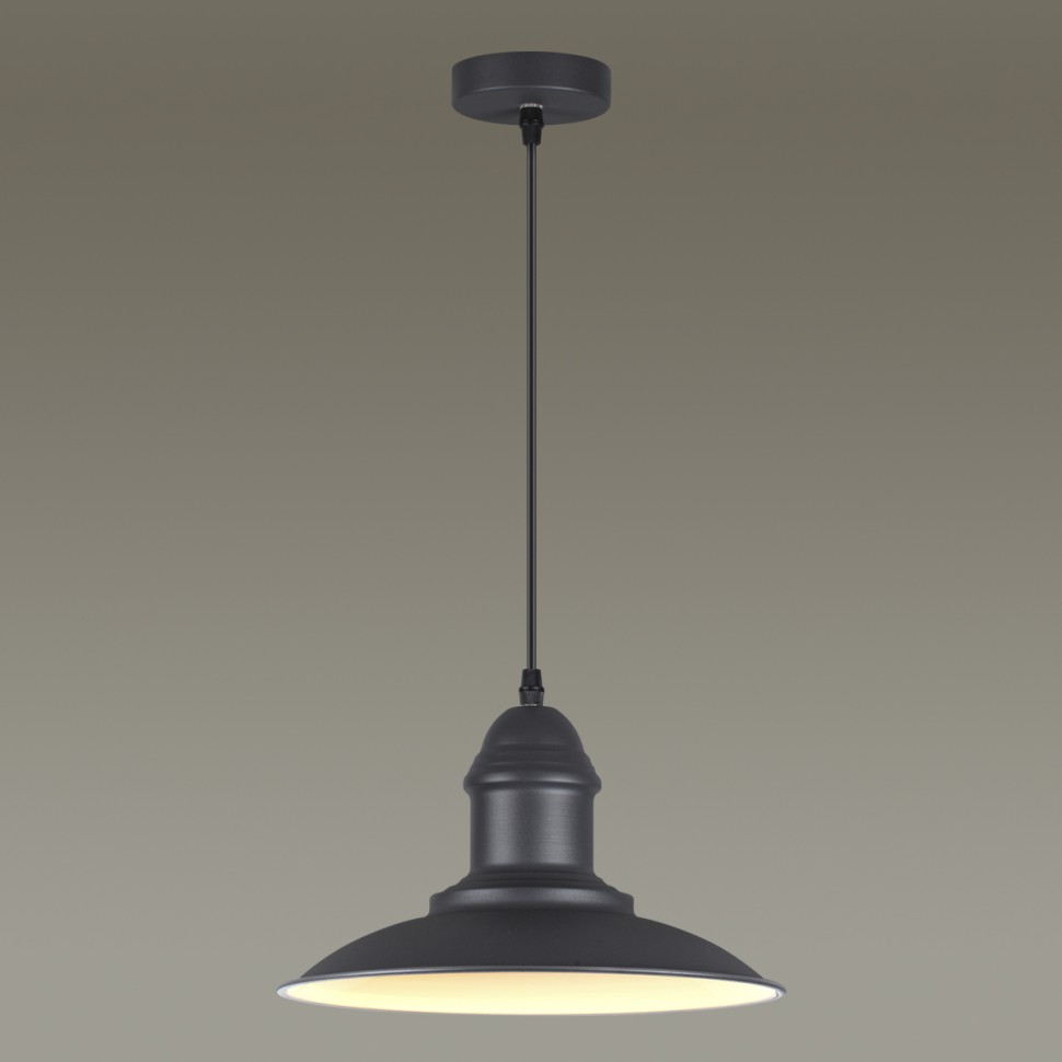 3375/1 ODEON LIGHT Pendant темно-серый подвес MERT, 30см диаметр, Е27*1*60W