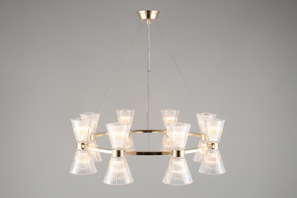 APL.801.03.16 APLOYT подвесная люстра Elinor, золото, E14*16*40W