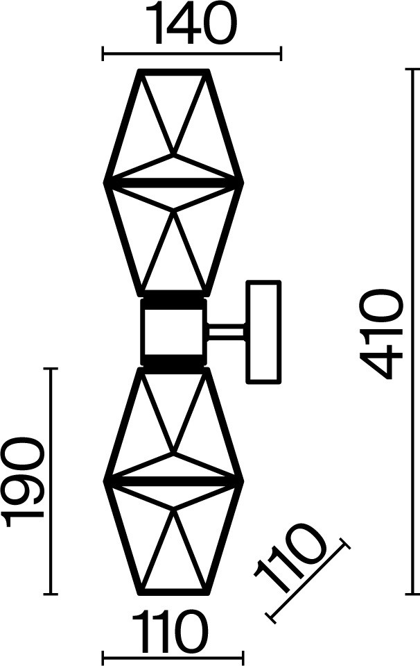 MOD325WL-02G MAYTONI Бра Coctail time, золото, стекло, G9*2*28W
