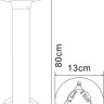 A1213PA-1BK ARTE LAMP ландшафтный светодиодный светильник Amsterdam 12W, 4000K, IP54, черный, 80см