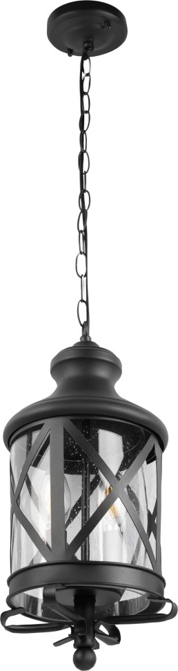 100020P LOFT IT Подвесной уличный фонарь Ferrara, IP44, E14*2*40W, черный, стекло