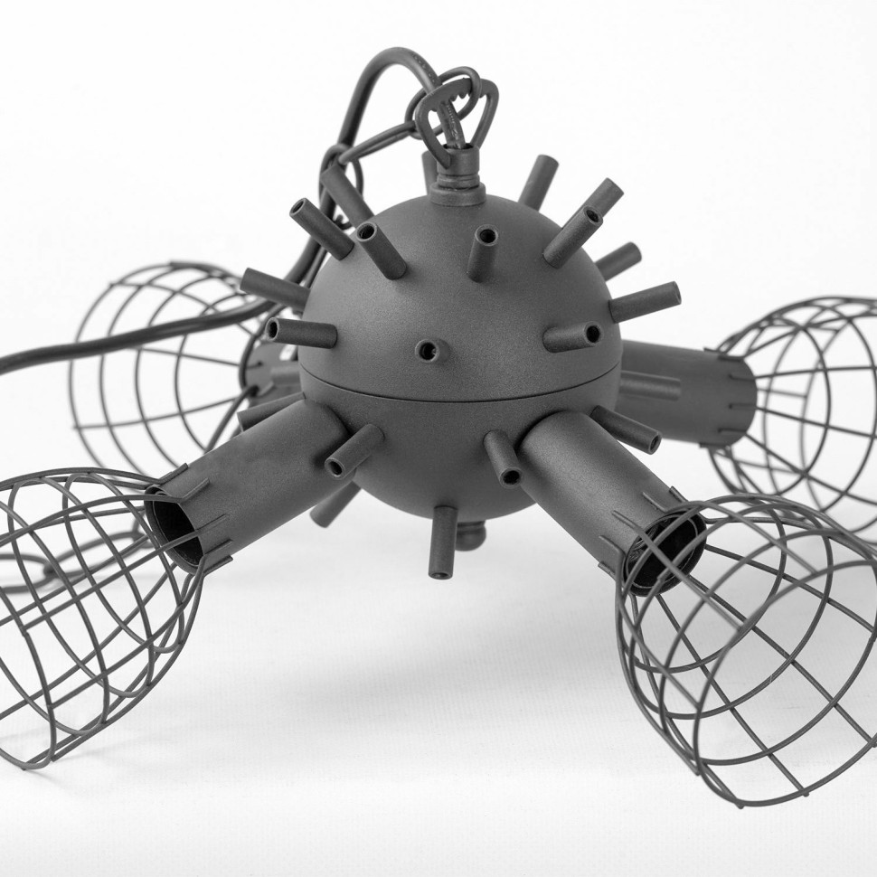 LSP-8987 Lussole Idaho Подвесной светильник Листья, зеленый, E27*4*40W, 70см диаметр