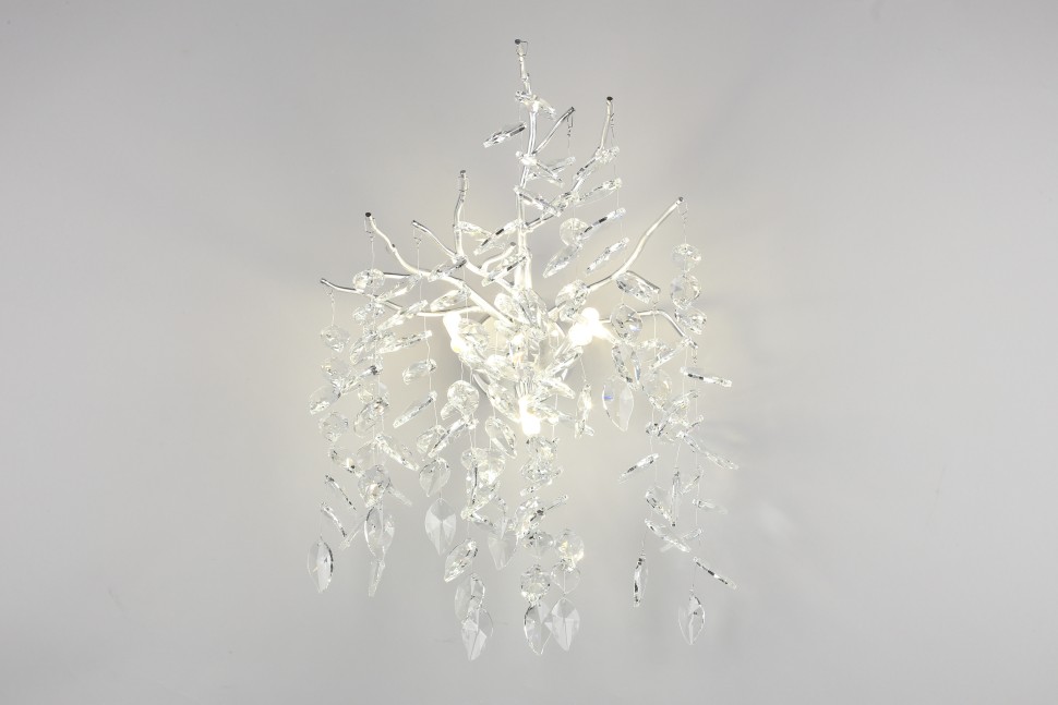 APL.847.11.03 APLOYT Хрустальное бра Gertunia, G9*3*5W, хром, ветки, листья