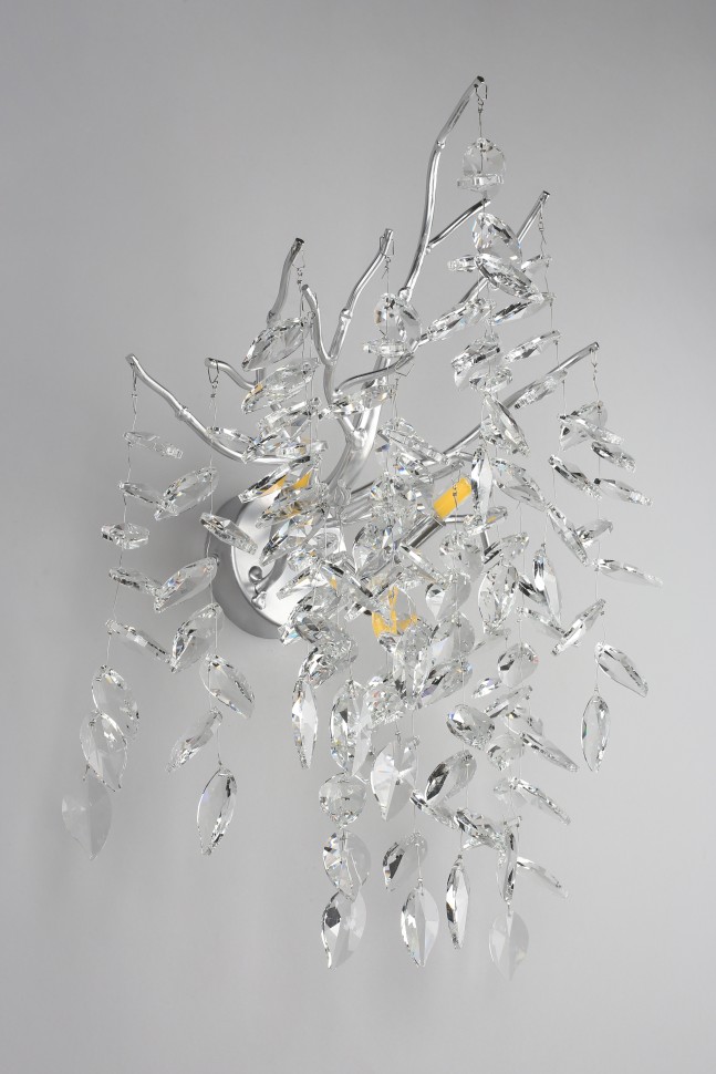 APL.847.11.03 APLOYT Хрустальное бра Gertunia, G9*3*5W, хром, ветки, листья