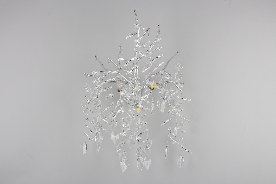 APL.847.11.03 APLOYT Хрустальное бра Gertunia, G9*3*5W, хром, ветки, листья