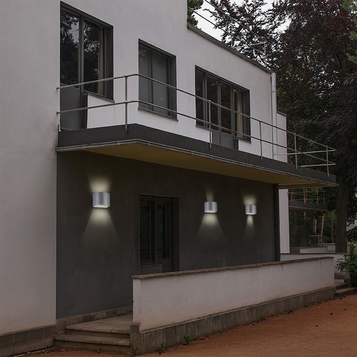 358003 NOVOTECH KAIMAS настенный темно-серый уличный светодиодный светильник