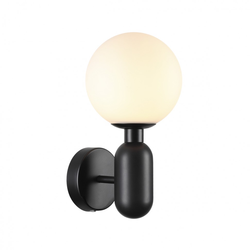 4668/1W ODEON LIGHT Pendant настенный светильник OKIA, черный, G9*1*40W, с выключателем