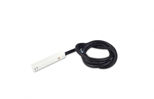 Power connector DLS W Адаптер с подводом питания для подвесного/накладного/встраиваемого шинопровода, L1079*W11*H14 мм, белый