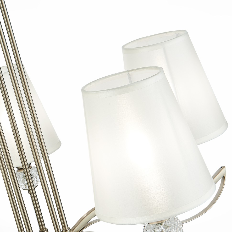 SLE111203-05 EVOLUCE потолочная люстра Bergamo, никель, E14*5*40W