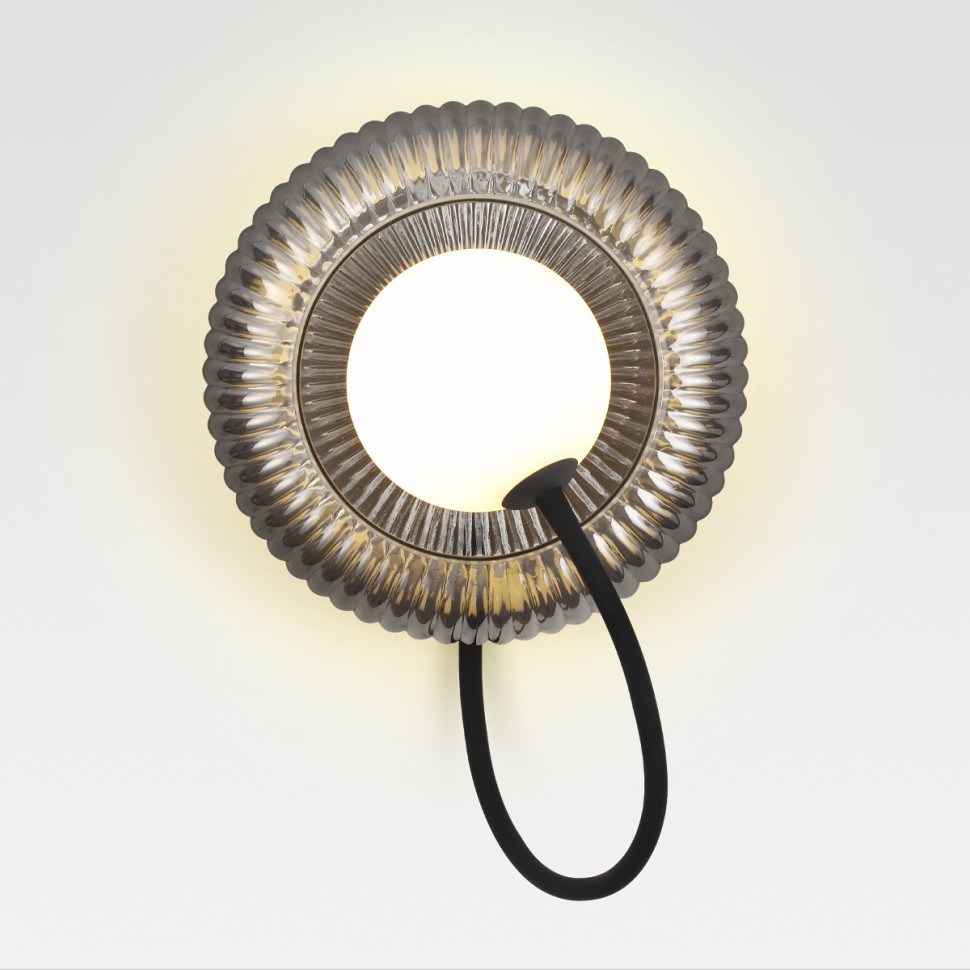 Архив - 5013/1WA ODEON LIGHT настенный светильник на гибкой ножке Buny, черный, дычатый, белый