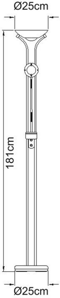 A4329PN-2CC Arte Lamp Торшер Duetto Хром
