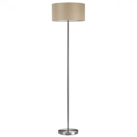 8250/2F LUMION NIKKI Торшер Е27*2*60W, никель, бежевый, диаметр 40см