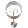 8250/2F LUMION NIKKI Торшер Е27*2*60W, никель, бежевый, диаметр 40см