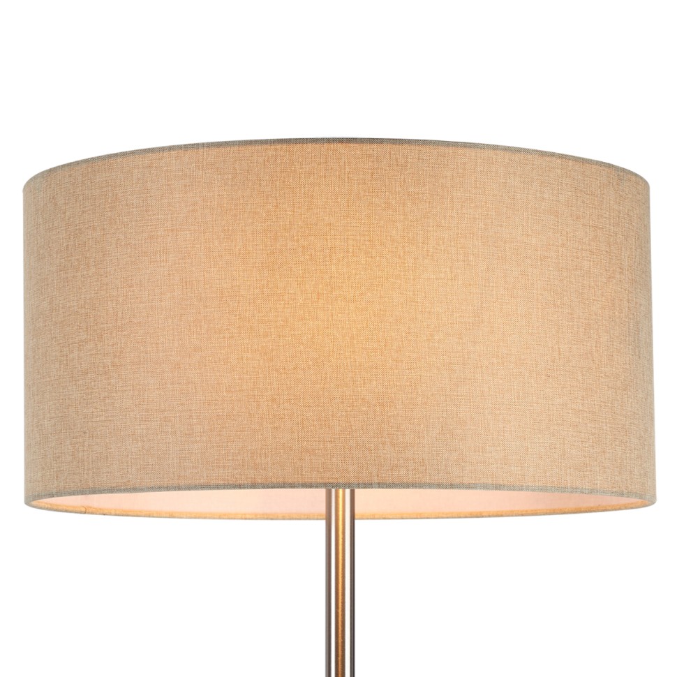 8250/2F LUMION NIKKI Торшер Е27*2*60W, никель, бежевый, диаметр 40см