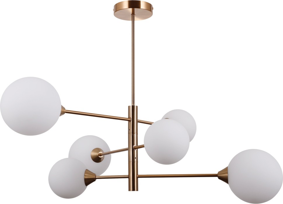 V10838-6P Moderli Потолочная люстра на штанге Molecule, G9*6*5W