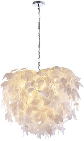LSP-8986 Lussole Idaho Подвесной светильник Листья, белый, E27*4*40W, 70см диаметр