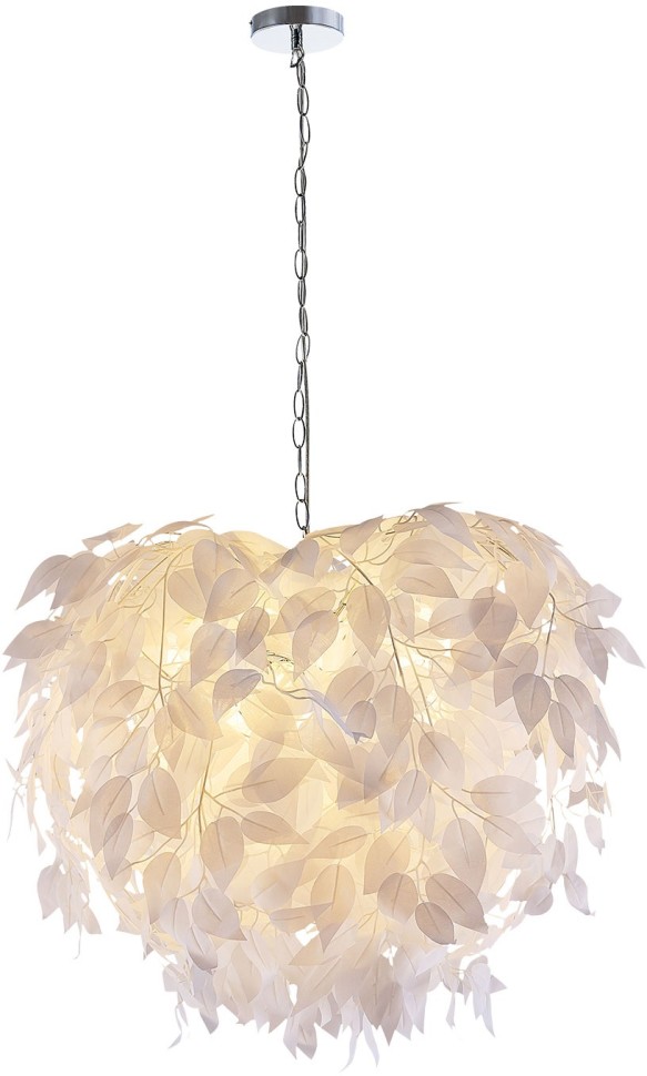 LSP-8986 Lussole Idaho Подвесной светильник Листья, белый, E27*4*40W, 70см диаметр