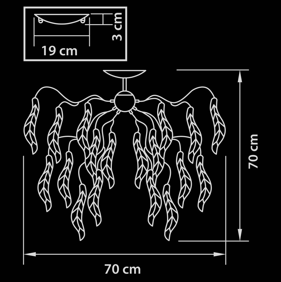 793125 Lightstar Люстра потолочная VETRO COLORE 								