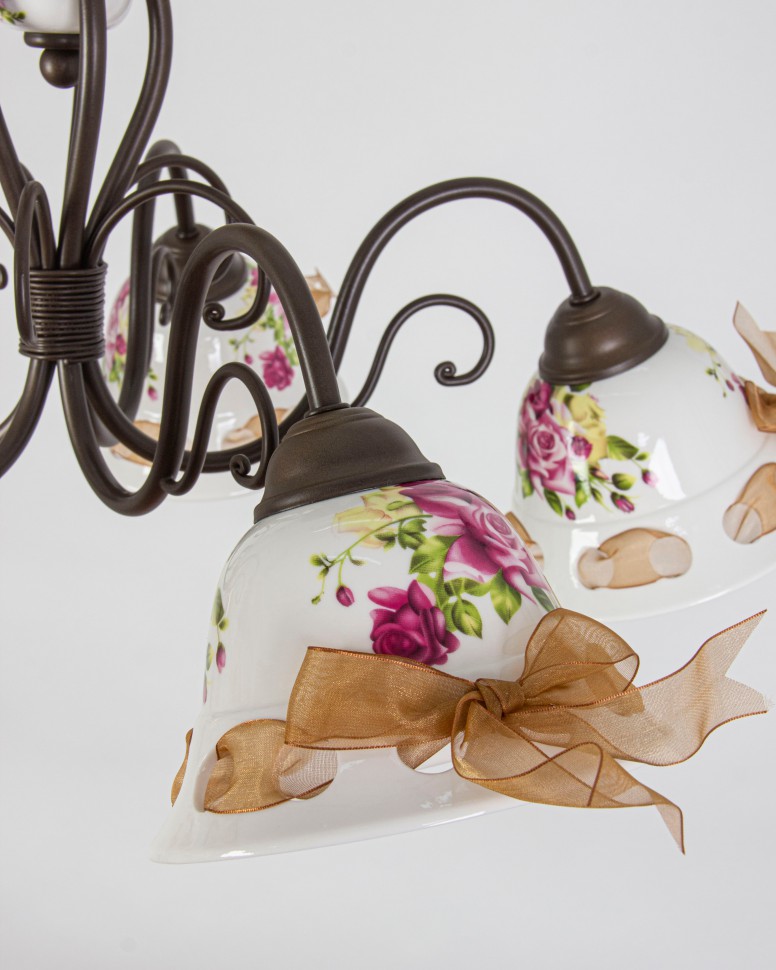 MDK9424/5B Coffee Abrasax потолочная люстра Emilia в стиле Кантри