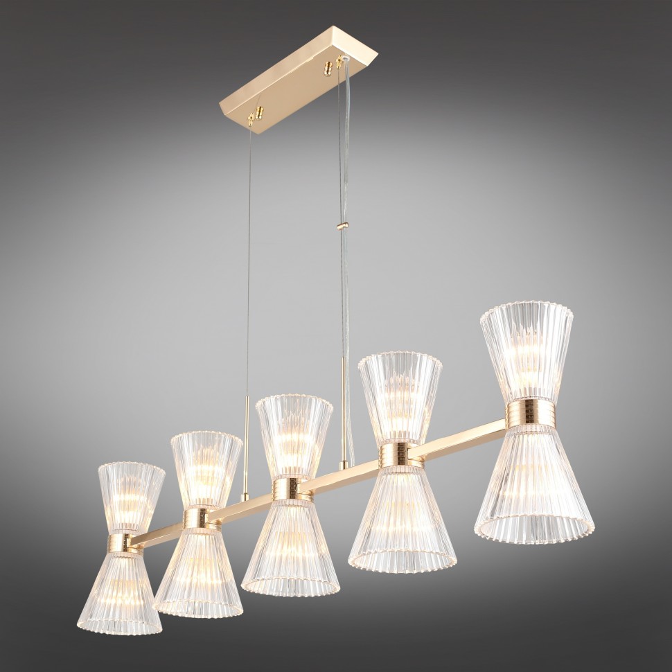 APL.801.03.10 APLOYT подвесной светильник Elinor, золото, E14*10*40W