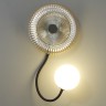 5013/1WD ODEON LIGHT настенный светильник на гибкой ножке Buny, черный, янтарный, белый