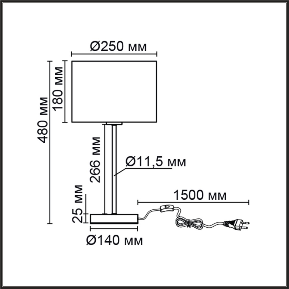 8250/1T LUMION NIKKI Настольная лампа Е27*1*60W, никель, бежевый, диаметр 25см