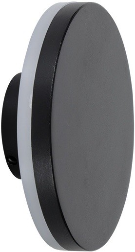 A1212AL-1BK ARTE LAMP настенный уличный светодиодный светильник Amsterdam 12W, 4000K, IP54, черный, 15см диаметр