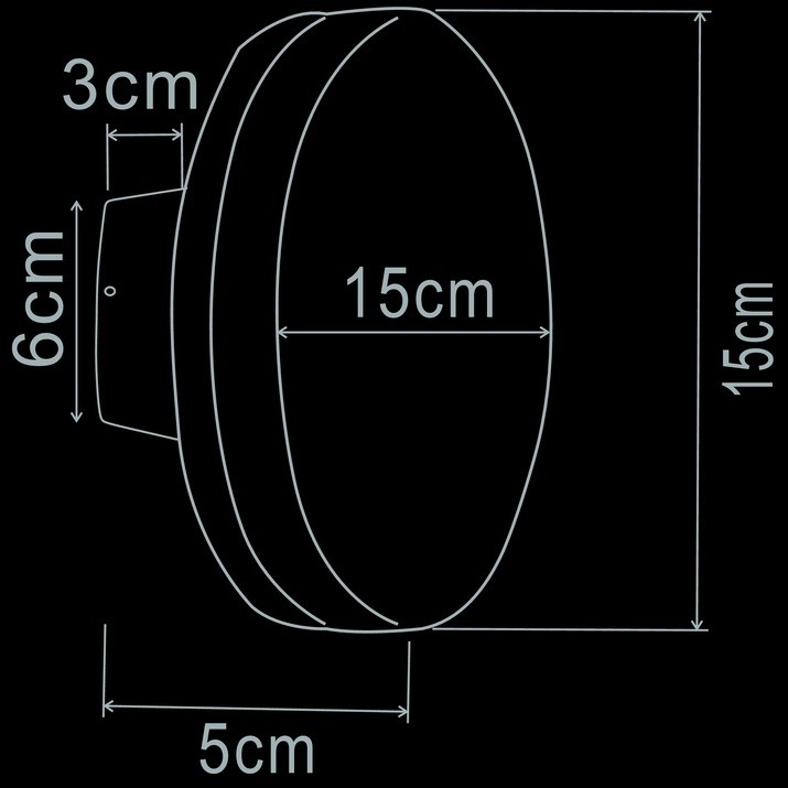 A1212AL-1BK ARTE LAMP настенный уличный светодиодный светильник Amsterdam 12W, 4000K, IP54, черный, 15см диаметр