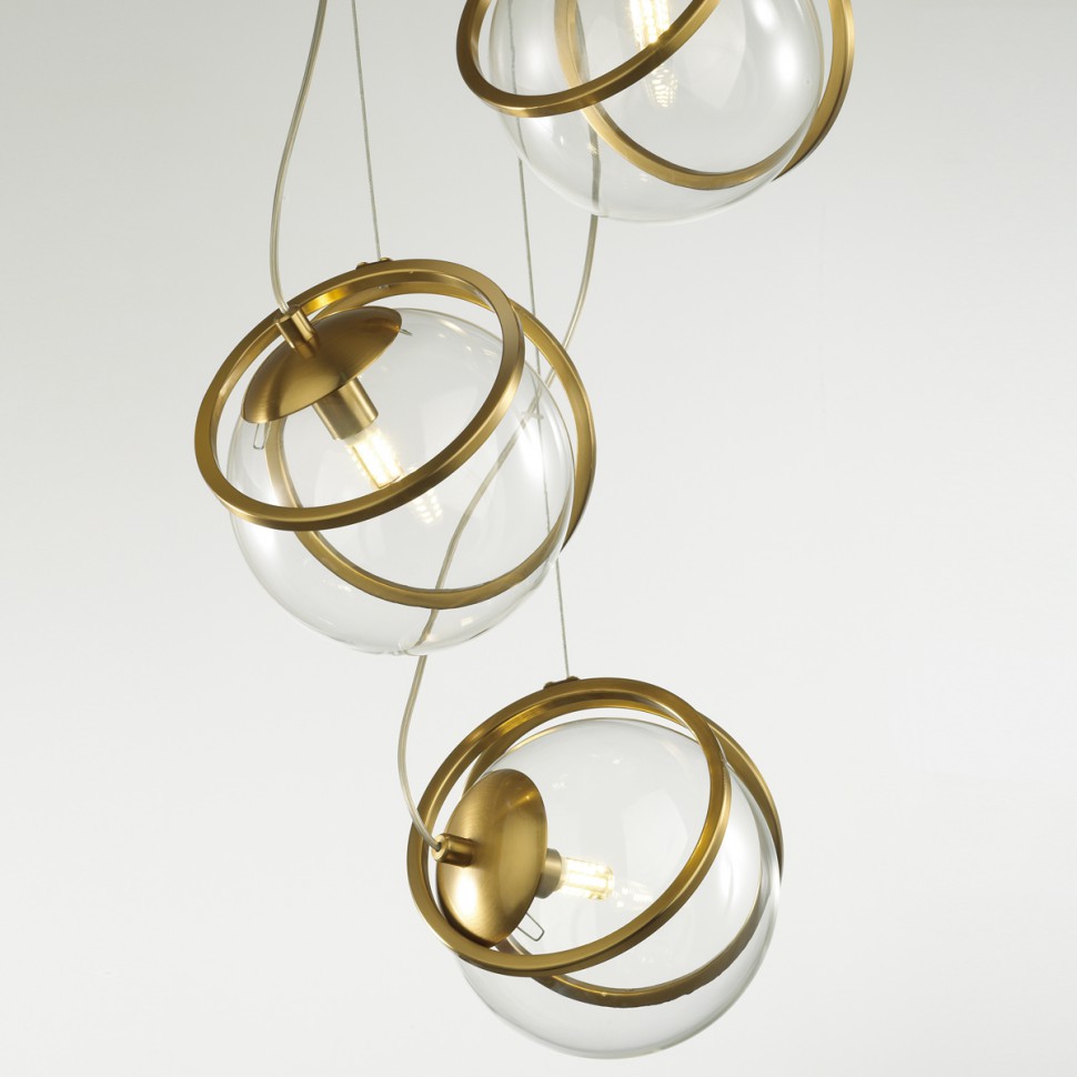 5288/3 LUMION SUSPENTIONI Светильник подвесной WANDA, латунь, G9*3*40W