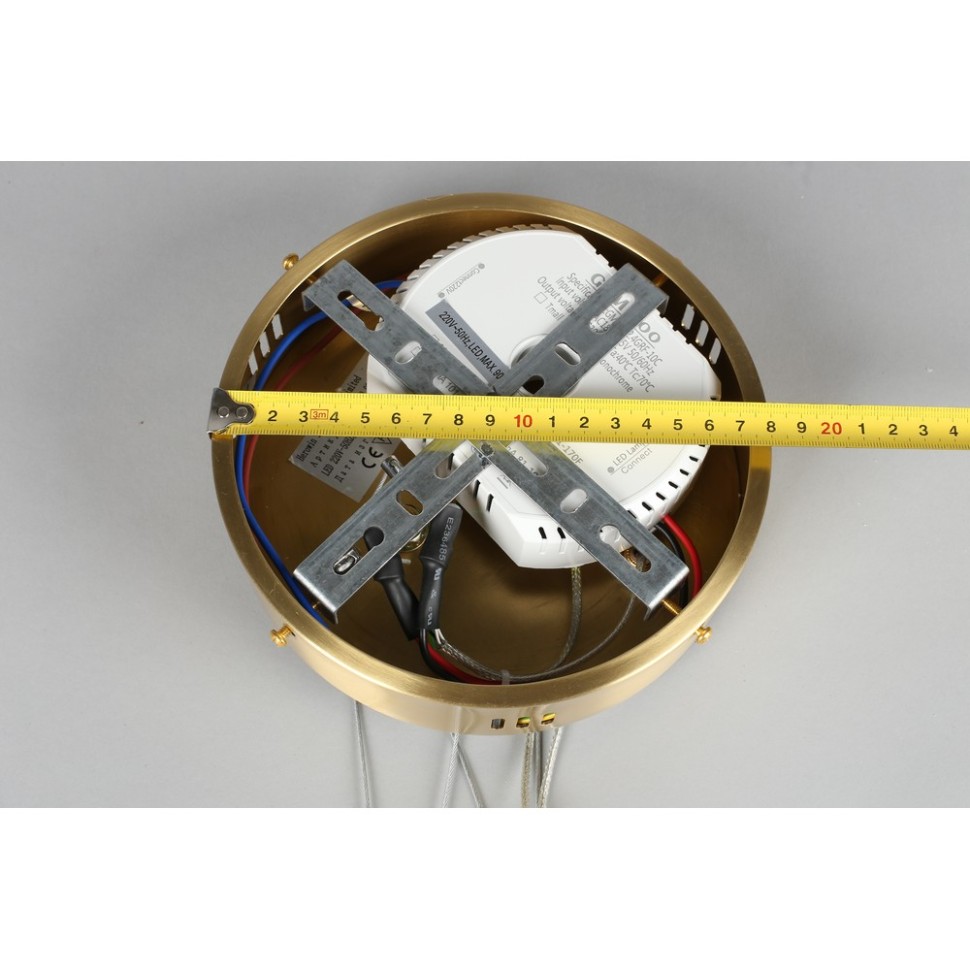 APL.049.13.90 Aployt Armel подвесная светодиодная люстра 2 кольца, 60 и 80см, 90W 4000K 4950Lm латунь