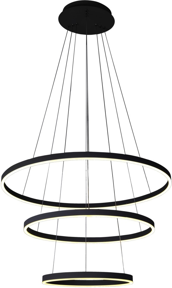 Подвесная светодиодная люстра 3 кольца Kink Light Тор 08223,19A(4000K)