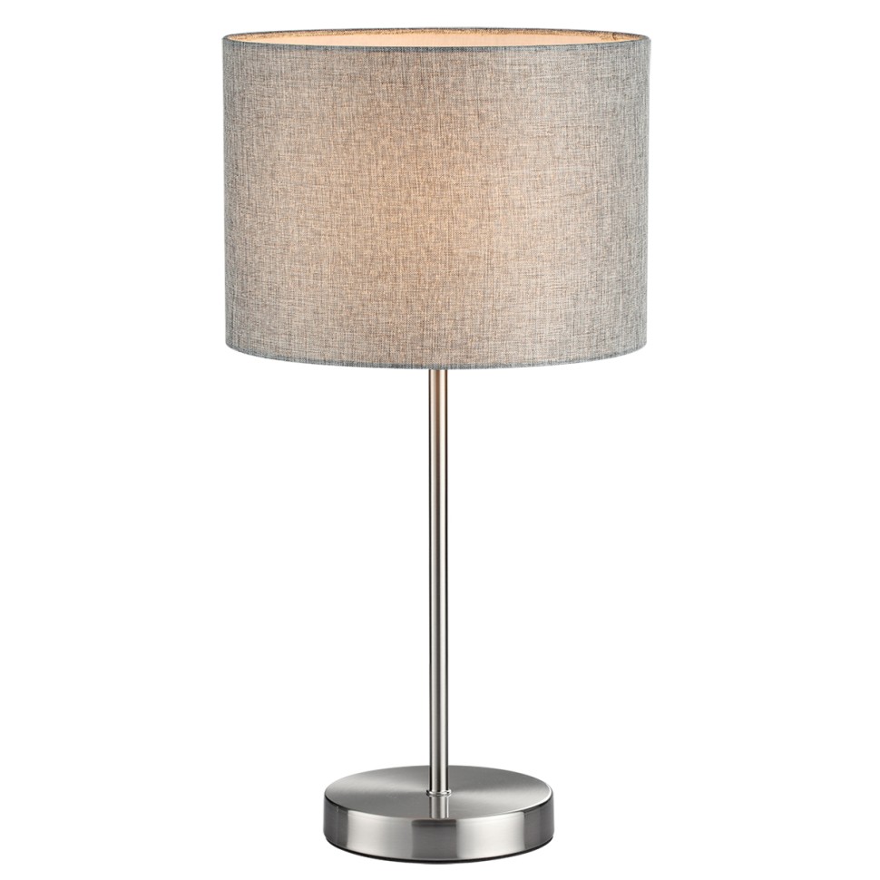 8251/1T LUMION NIKKI Настольная лампа Е27*1*60W, никель, серый, диаметр 25см