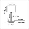 8251/1T LUMION NIKKI Настольная лампа Е27*1*60W, никель, серый, диаметр 25см