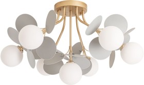 A1369PL-7GY ARTE LAMP потолочная люстра Peacock G9*7*40W, белый, золото, серый