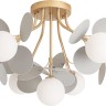 A1369PL-7GY ARTE LAMP потолочная люстра Peacock G9*7*40W, белый, золото, серый