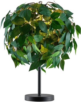 LSP-0682 Lussole Idaho Зеленая настольная лампа Листья, E27*1*40W