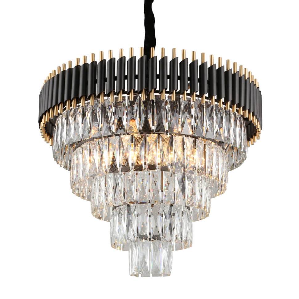 OML-69803-15 OMNILUX подвесная люстра Corleone хрусталь, 66см, E14*15*40W