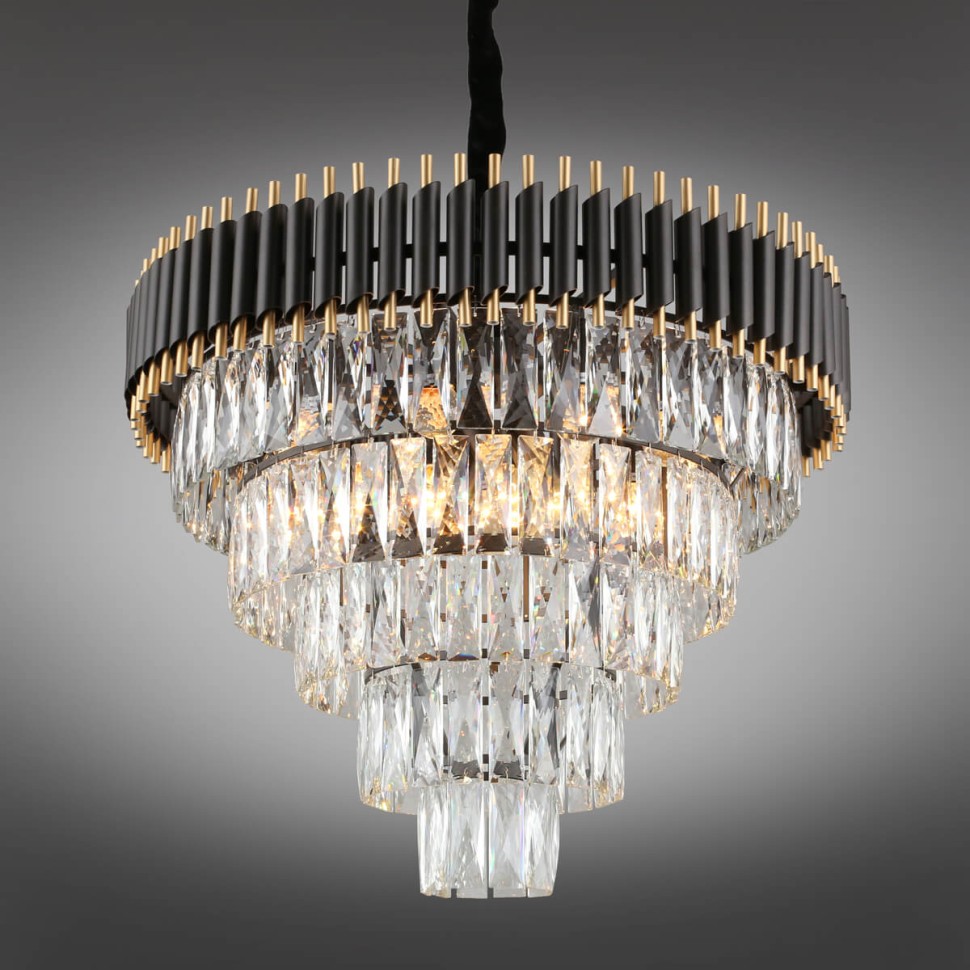 OML-69803-15 OMNILUX подвесная люстра Corleone хрусталь, 66см, E14*15*40W