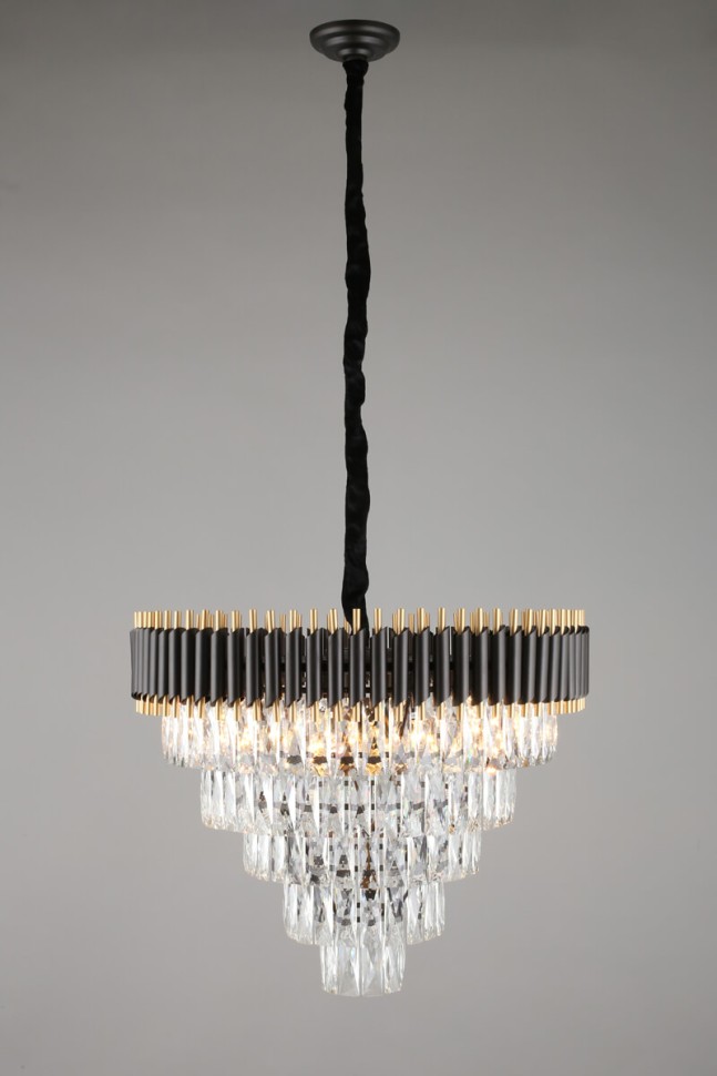 OML-69803-15 OMNILUX подвесная люстра Corleone хрусталь, 66см, E14*15*40W