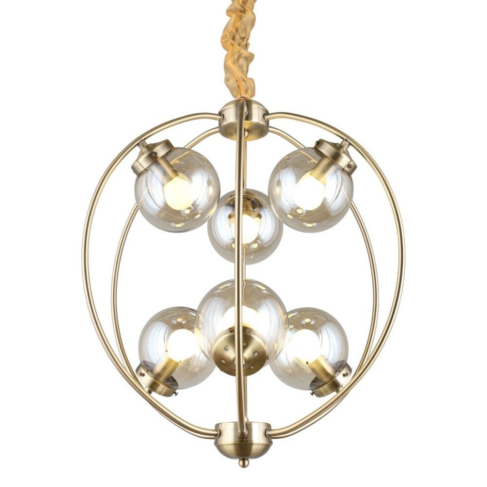 OML-94513-06 OMNILUX подвесной светильник Serrano, бронза, E14*6*5W